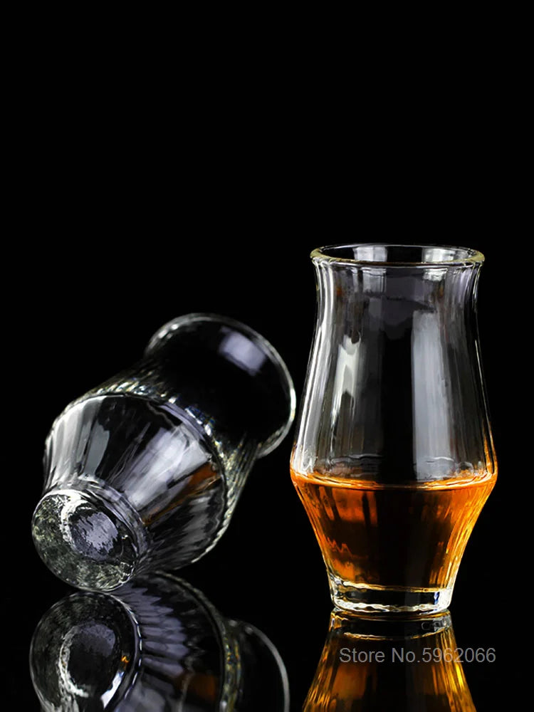 Japanese Niche Whisky Copita Nosing Glass Tumbler Brandy Tulip Whiskey Snifters Shot Glasses Wood Present Box Wine Tasting Cup