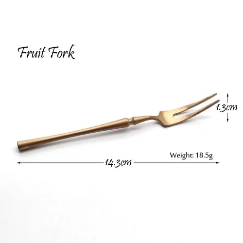 Luxury Rose Golden Cutlery Set 304 Stainless Steel Colored Dinner Knife & Fork Dinnerware Tableware Kitchen Accessories