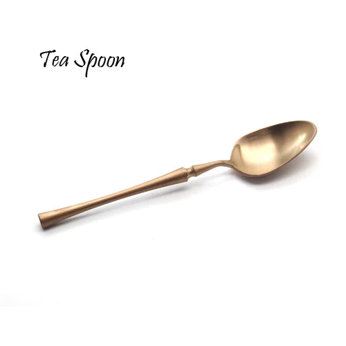 Luxury Rose Golden Cutlery Set 304 Stainless Steel Colored Dinner Knife & Fork Dinnerware Tableware Kitchen Accessories