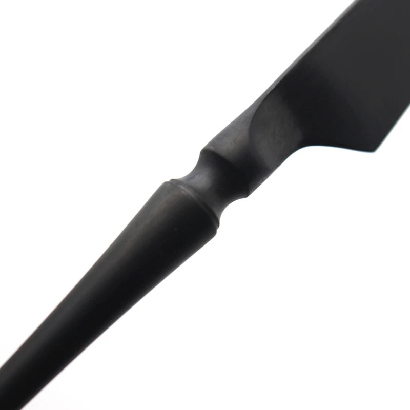 Black Cutlery Set 304 Stainless Steel Butter Knife Dessert Fork Spoons Western Dinnerware Tableware Set Kitchen Accessories