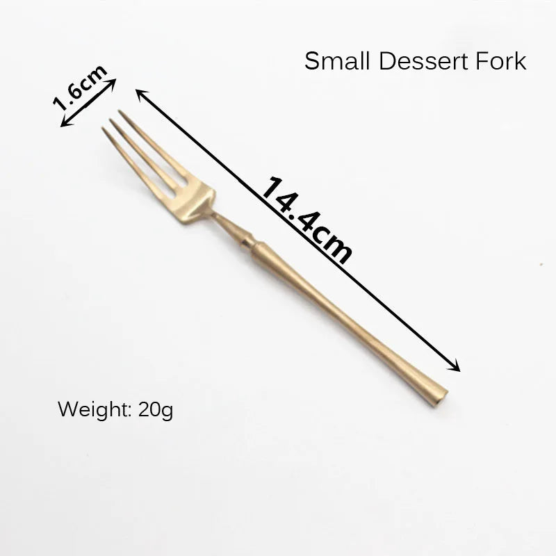 Luxury Rose Golden Cutlery Set 304 Stainless Steel Colored Dinner Knife & Fork Dinnerware Tableware Kitchen Accessories