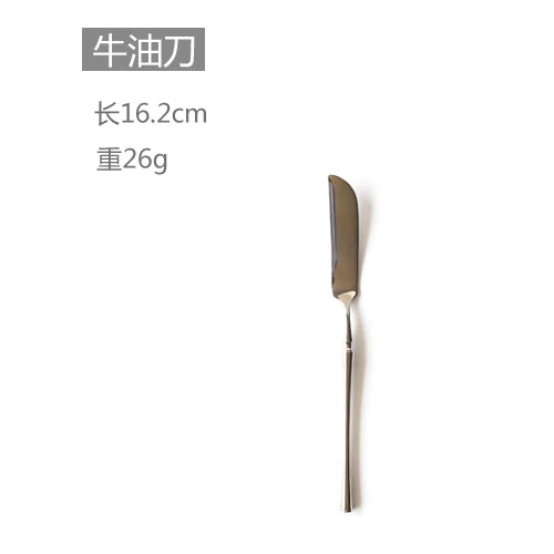 New Silver Cutlery Luxury 304 Stainless Steel Dinnerware Set Mirror Polishing Tableware Set Dinner Knife Dessert Fork Spoon