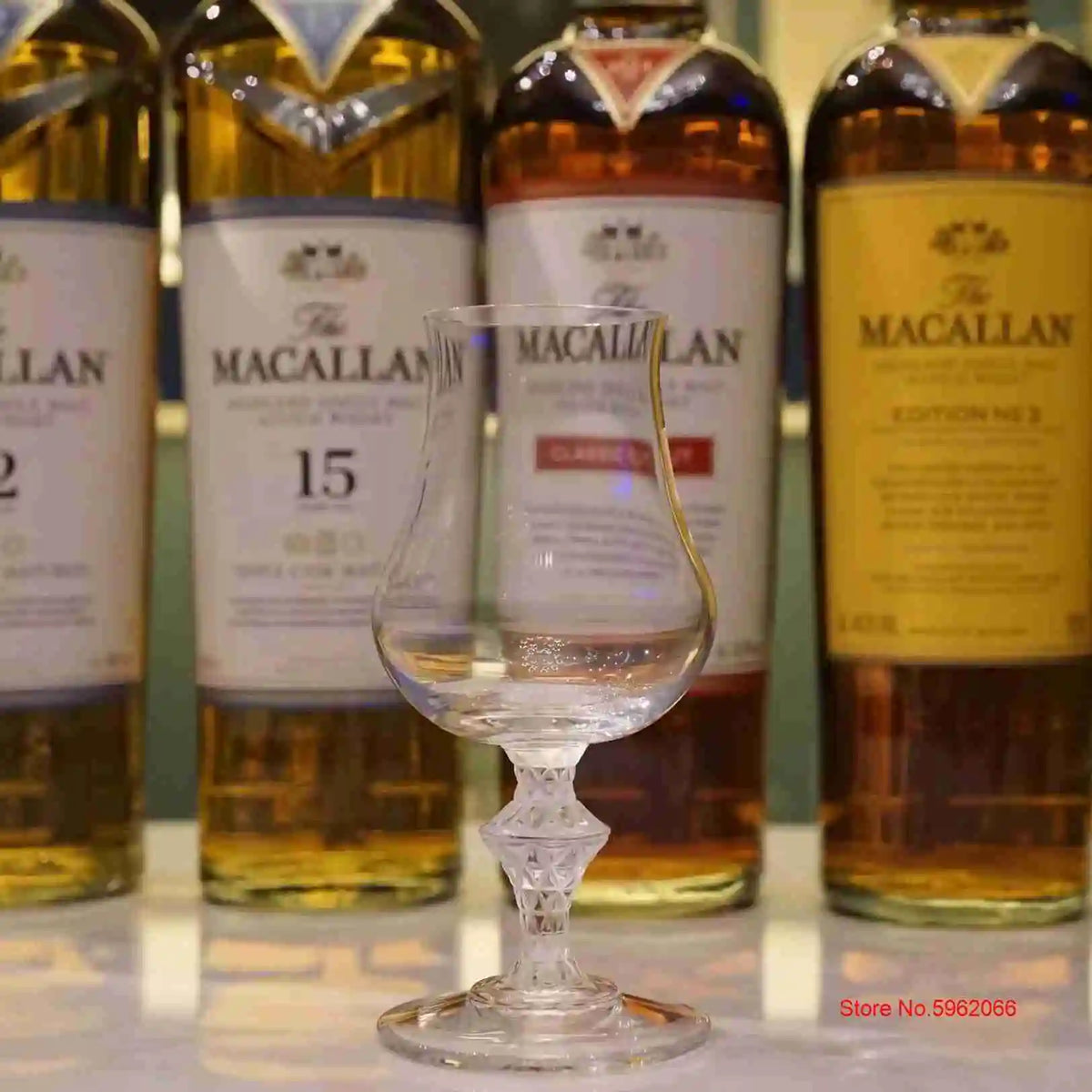 Macallan King Luxury Crystal Whiskey Snifer Professional Whisky Tasting Cup Wine Copita Nosing Glass High-end Goblet Hand Made