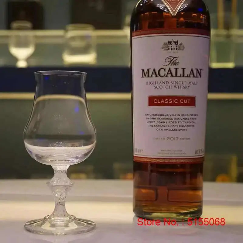 Macallan King Whiskey Cup Luxury Crystal Wine Tasting Snifer Professional Copita Nosing Glass Finest Whisky Goblet Pure Handmade