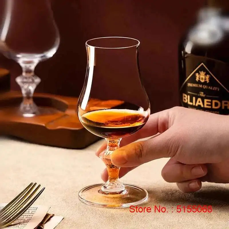 Macallan King Whiskey Cup Luxury Crystal Wine Tasting Snifer Professional Copita Nosing Glass Finest Whisky Goblet Pure Handmade