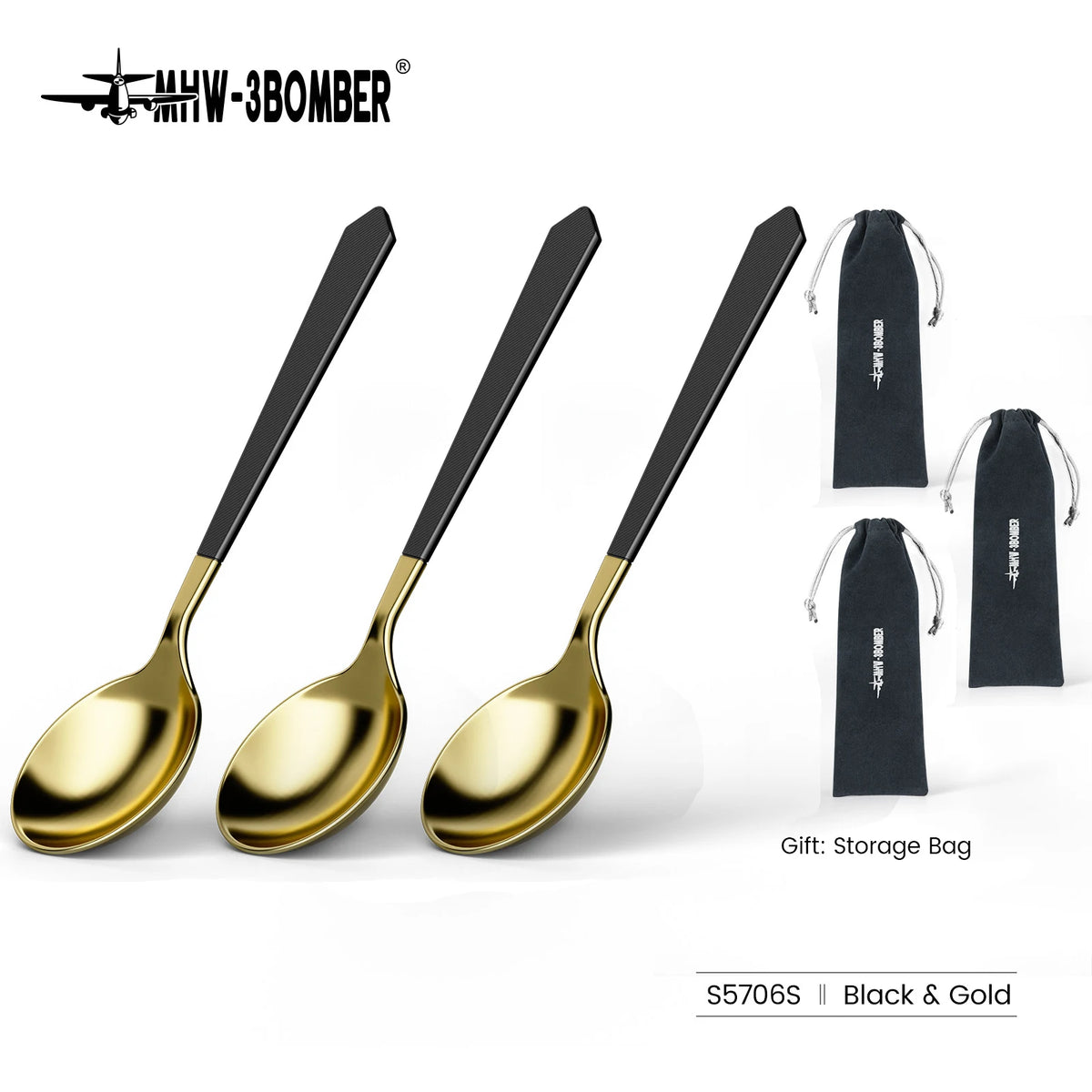 MHW-3BOMBER 1/2/3Pcs Measuring Spoon Coffee Tasting Spoon Stainless Steel Round Spoon for Baking/Cooking/Dessert Kitchen Tool