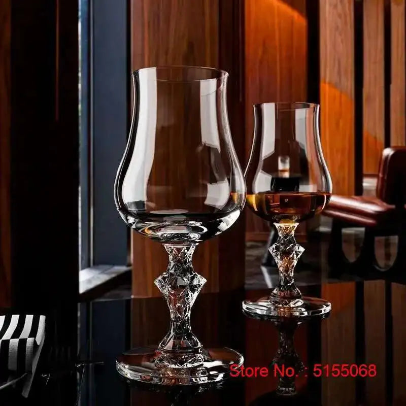 Macallan King Whiskey Cup Luxury Crystal Wine Tasting Snifer Professional Copita Nosing Glass Finest Whisky Goblet Pure Handmade