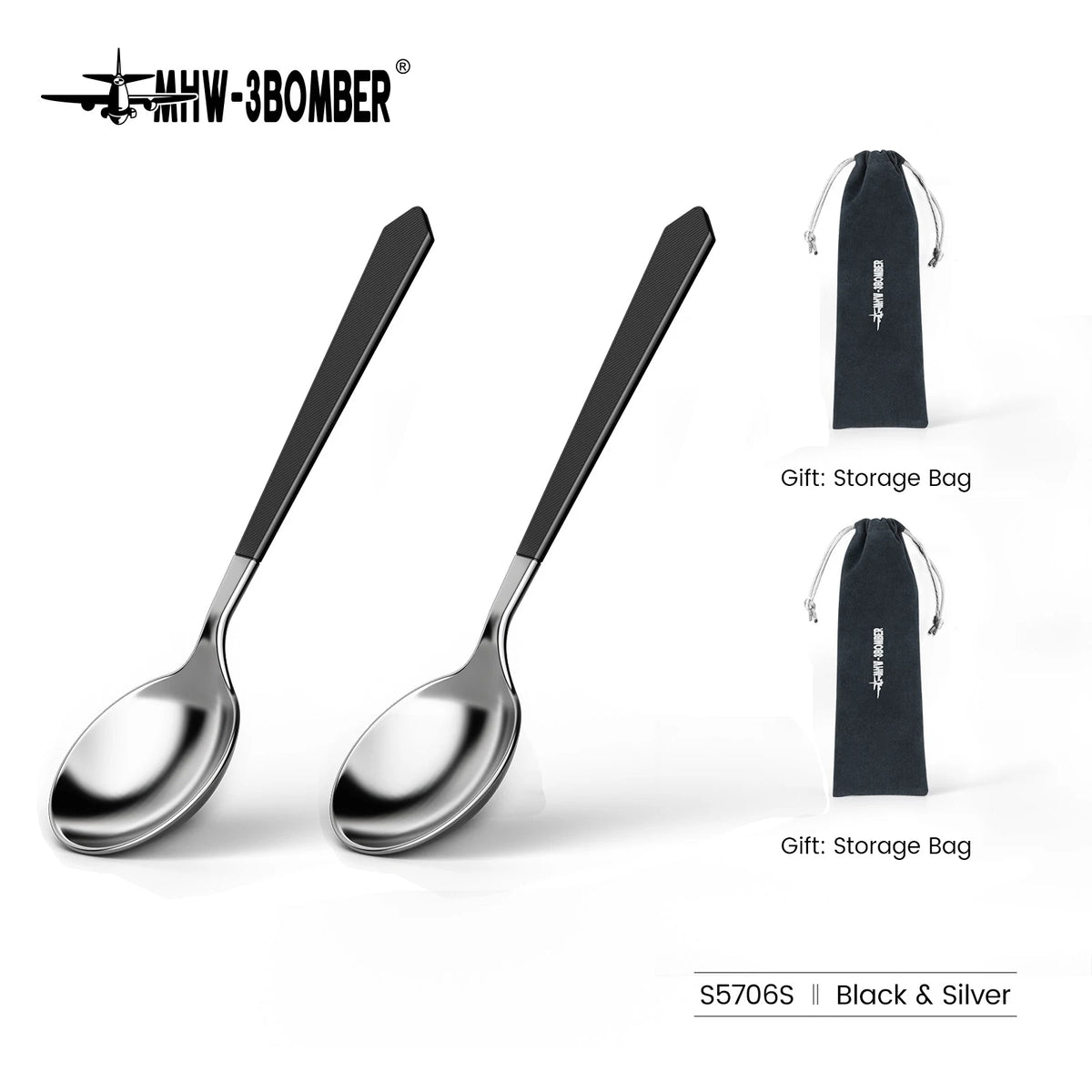 MHW-3BOMBER 1/2/3Pcs Measuring Spoon Coffee Tasting Spoon Stainless Steel Round Spoon for Baking/Cooking/Dessert Kitchen Tool