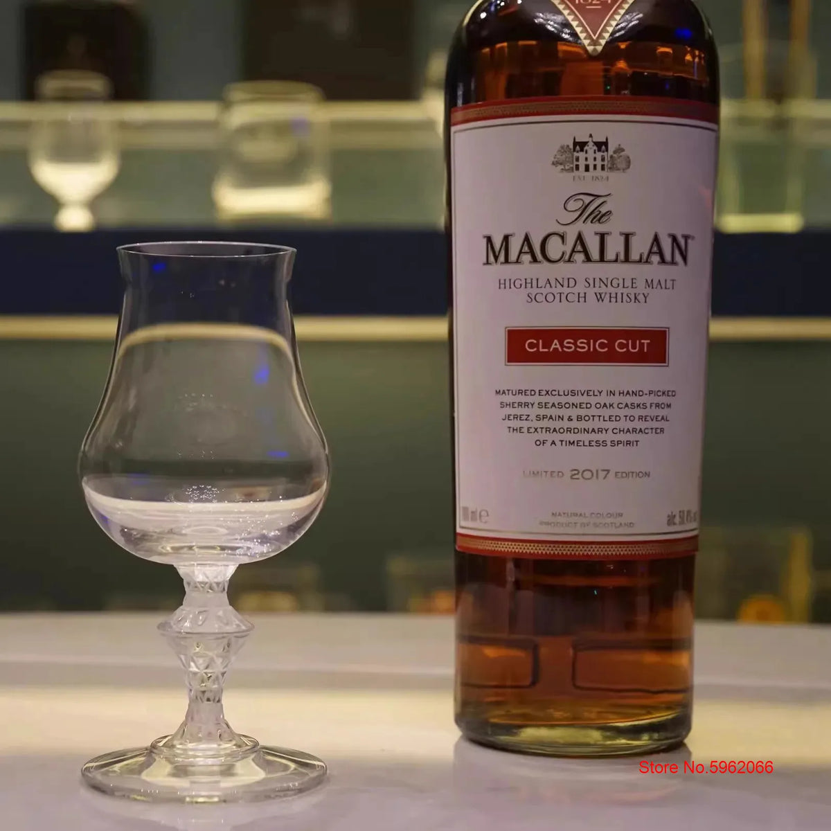 Macallan King Luxury Crystal Whiskey Snifer Professional Whisky Tasting Cup Wine Copita Nosing Glass High-end Goblet Hand Made
