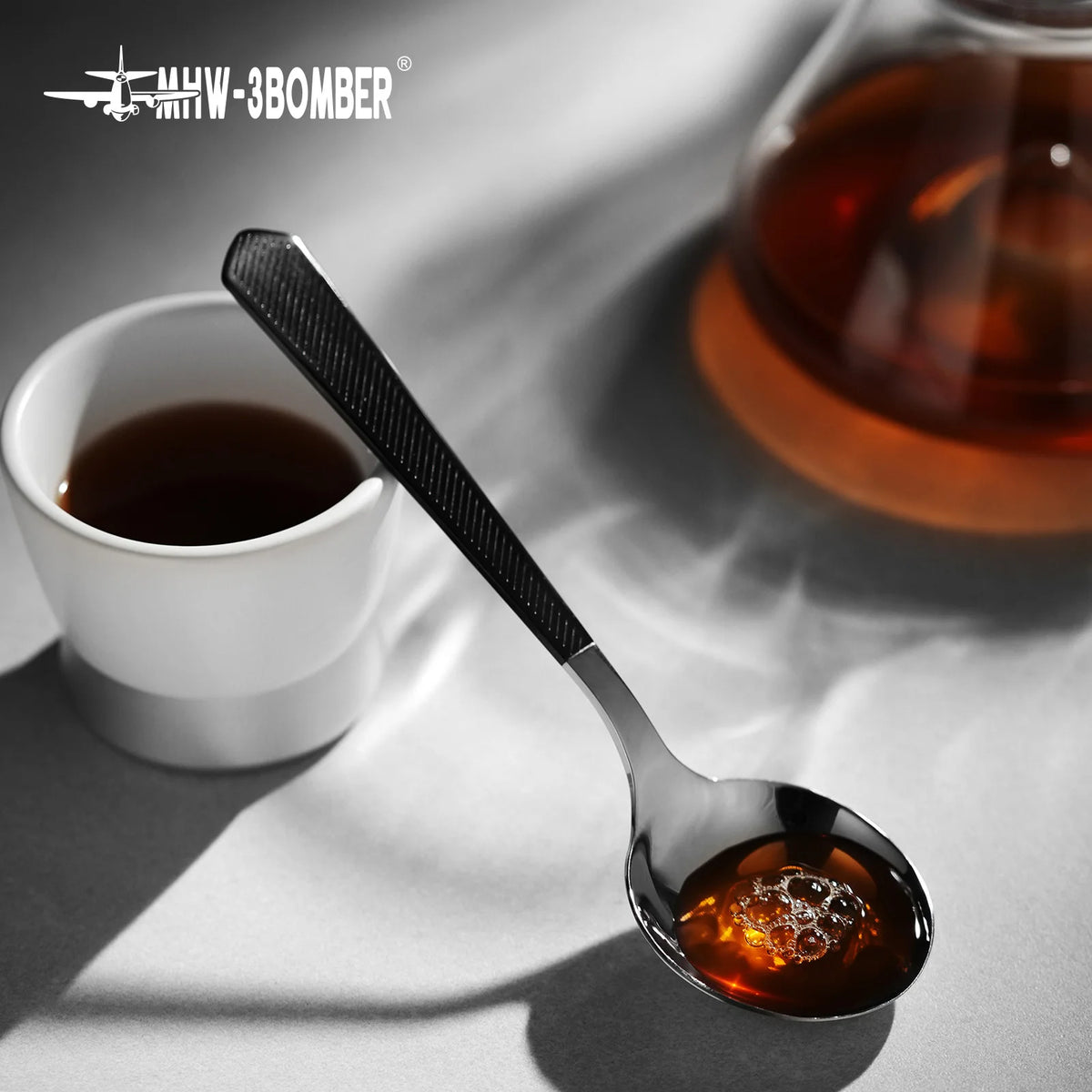 MHW-3BOMBER 1/2/3Pcs Measuring Spoon Coffee Tasting Spoon Stainless Steel Round Spoon for Baking/Cooking/Dessert Kitchen Tool