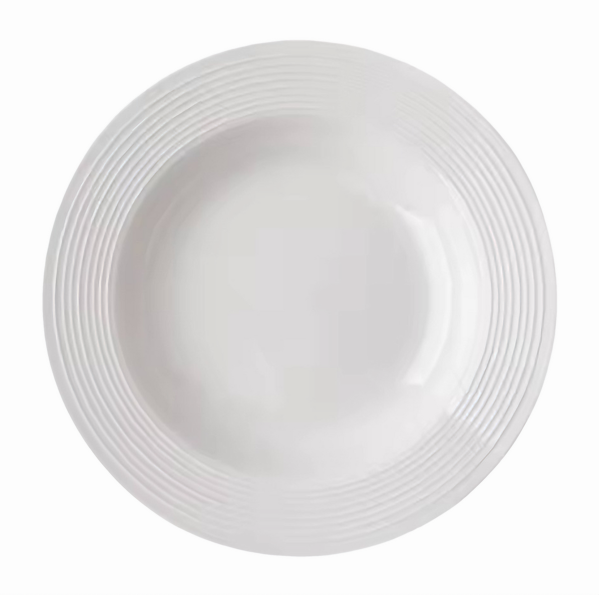 Prato de Porcelana com borda texturizada